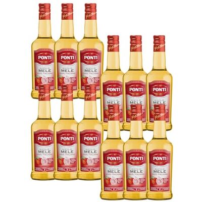 Ponti , Aceto di Mele 100% Italiane, Aceto di Mele dal Gusto Gentile e Armonico, Acidità 5%, Ideale per Insaporire le tue Insalate e Carni, 100% Made in Italy, 12 Bottiglie da 500 ml Ponti , Aceto di Mele 100% Italiane, Aceto di Mele dal Gusto Gentile e Armonico, Acidità 5%, Ideale per Insaporire le tue Insalate e Carni, 100% Made in Italy, 12 Bottiglie da 500 ml