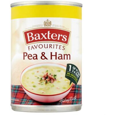 Baxters Favourites Zuppa di piselli e prosciutto da 400 g, confezione da 12 Baxters Favourites Zuppa di piselli e prosciutto da 400 g, confezione da 12