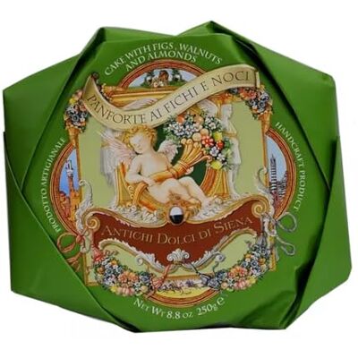 Antichi Dolci di Siena La Fabbrica del Panforte Panforte di Siena con Fichi e Noci Ricco frutta candita. Un trionfo di sapori e profumi 8.8 Oz (250g) Antichi Dolci di Siena La Fabbrica del Panforte Panforte di Siena con Fichi e Noci Ricco frutta candita. Un trionfo di sapori e profumi 8.8 Oz (250g)