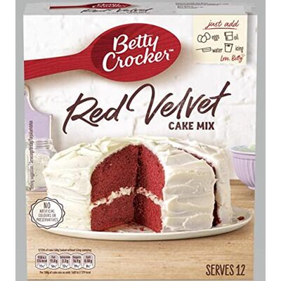 Betty Crocker Red Velvet Cake Mix 425g Backmischung Betty Crocker Red Velvet Cake Mix 425g Backmischung