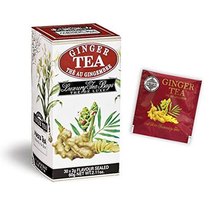 Mlesna Tè Zenzero Tea Confezione da 180 filtri salvaroma in 6 comodi dispenser da 30 filtri l'uno Tè di Ceylon con essenze naturali di zenzero Mlesna Tè Zenzero Tea Confezione da 180 filtri salvaroma in 6 comodi dispenser da 30 filtri l'uno Tè di Ceylon con essenze naturali di zenzero