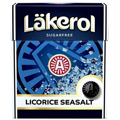 LAKEROL Cloetta Licorice Seasalt pastiglie 1 Scatola of 25g LAKEROL Cloetta Licorice Seasalt pastiglie 1 Scatola of 25g