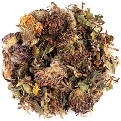 Valley of Tea Fiori di Trifoglio Rosso Essiccati Boccioli Interi Tisana Sfusi boccioli interi dal colore rosa intenso raccolti in prato infuso floreale dal gusto delicato Valley of Tea Fiori di Trifoglio Rosso Essiccati Boccioli Interi Tisana Sfusi boccioli interi dal colore rosa intenso raccolti in prato infuso floreale dal gusto delicato