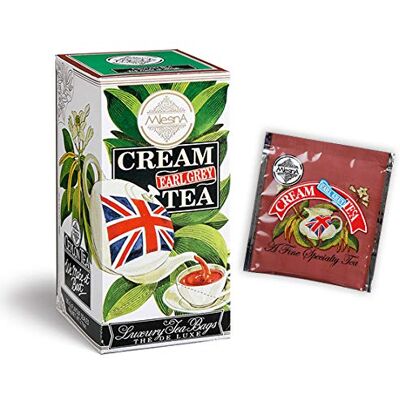 Mlesna Tè Cream Earl Grey Tea Confezione da 180 filtri salvaroma laminati in 6 comodi dispenser da filtri l'uno Tè nero di Ceylon con estratti naturali di bergamotto e caramello Mlesna Tè Cream Earl Grey Tea Confezione da 180 filtri salvaroma laminati in 6 comodi dispenser da filtri l'uno Tè nero di Ceylon con estratti naturali di bergamotto e caramello
