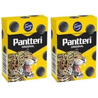 Fazer Pantteri Original Sale Liquorice Pastilles 2 Box von 70 g 5oz Fazer Pantteri Original Sale Liquorice Pastilles 2 Box von 70 g 5oz