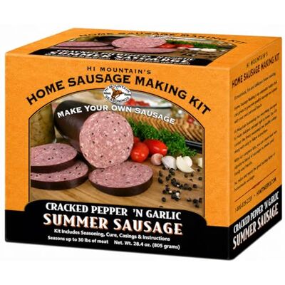 Hi Mountain Jerky Cracked Pepper 'n Garlic Summer Sausage Kit Hi Mountain Jerky Cracked Pepper 'n Garlic Summer Sausage Kit