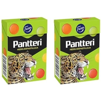Fazer Pantteri Fruit Pastilles Pastilles 2 Box von 70 g 5oz Fazer Pantteri Fruit Pastilles Pastilles 2 Box von 70 g 5oz