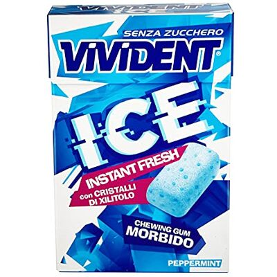 Perfetti Van Melle 20 ASTUCCI GOMME DA MASTICARE VIVIDENT ICE PEPPERMINT INSTANT FRESH CHEWING GUM Perfetti Van Melle 20 ASTUCCI GOMME DA MASTICARE VIVIDENT ICE PEPPERMINT INSTANT FRESH CHEWING GUM