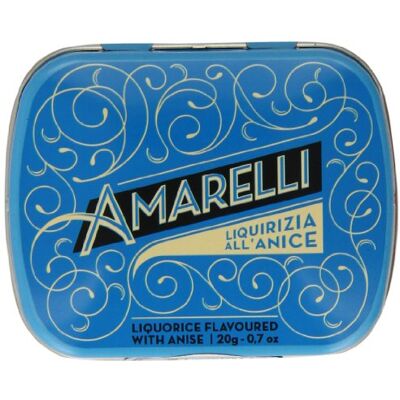 AMARELLI Anice Liquirizia Turchese Latta 20 g AMARELLI Anice Liquirizia Turchese Latta 20 g