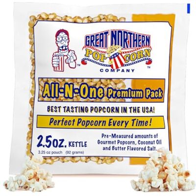 Great Northern Popcorn Company Great Northern Popcorn Case (12) of 70ml Popcorn Portion Packs 60ml Great Northern Popcorn Company Great Northern Popcorn Case (12) of 70ml Popcorn Portion Packs 60ml