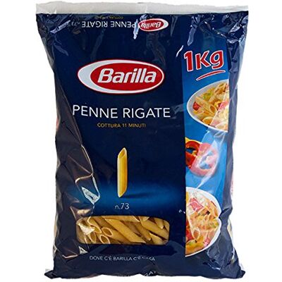 Barilla Pasta Penne rigate di Grano Duro, 1 kg x 6 confezioni Barilla Pasta Penne rigate di Grano Duro, 1 kg x 6 confezioni