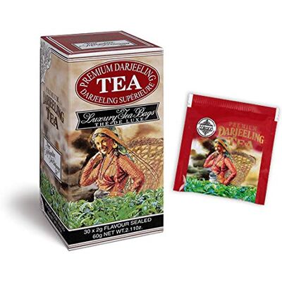 Mlesna Tè Darjeeling Tea Confezione da 180 filtri Coltivato sulle pendici dell’Himalaya il tè Darjeeling dai sapori fruttati e moscati è uno dei tè neri più pregiati e ricercati Mlesna Tè Darjeeling Tea Confezione da 180 filtri Coltivato sulle pendici dell’Himalaya il tè Darjeeling dai sapori fruttati e moscati è uno dei tè neri più pregiati e ricercati