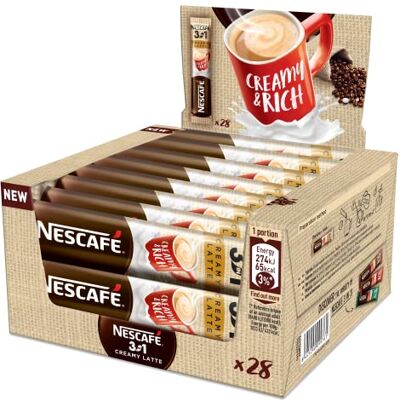 NESCAFÉ Nescafe 3in1 Creamy 60 Sacchetti (18 g / Sacchetto) Prodotto In Ue Lunga Data Di Scadenza Stock Fresco NESCAFÉ Nescafe 3in1 Creamy 60 Sacchetti (18 g / Sacchetto) Prodotto In Ue Lunga Data Di Scadenza Stock Fresco