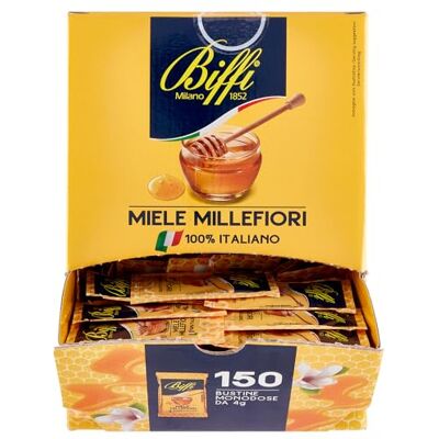 Biffi Miele Millefiori Monodose 100% Italiano 105 bustine monoporzione da 4 g Biffi Miele Millefiori Monodose 100% Italiano 105 bustine monoporzione da 4 g