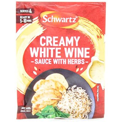 Schwartz Gamma di salse di vino bianco cremoso (salsa di vino bianco 3 x 26g) Schwartz Gamma di salse di vino bianco cremoso (salsa di vino bianco 3 x 26g)