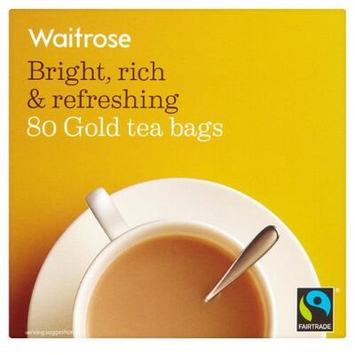 Waitrose Bustine di tè oro 80 per confezione (cassa di 5, totale 400 bustine di tè) Waitrose Bustine di tè oro 80 per confezione (cassa di 5, totale 400 bustine di tè)