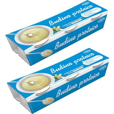 ULTIMATE ITALIA Budino proteico gusto vaniglia 2 confezioni da 3 pz da 120g ULTIMATE ITALIA Budino proteico gusto vaniglia 2 confezioni da 3 pz da 120g