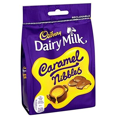 Cadbury Caramel Nibbles Cioccolatini ripieni di caramello, 160 g Cadbury Caramel Nibbles Cioccolatini ripieni di caramello, 160 g