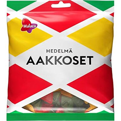 Cloetta Malaco Aakkoset Fruit wine gum Gommoso 1 pacco of 315g Cloetta Malaco Aakkoset Fruit wine gum Gommoso 1 pacco of 315g