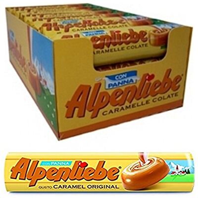Perfetti Van Melle 6 x CARAMELLE ALPENLIEBE AL CARAMELLO CON PANNA CARAMELLA DURA PACCHETTO STICK Perfetti Van Melle 6 x CARAMELLE ALPENLIEBE AL CARAMELLO CON PANNA CARAMELLA DURA PACCHETTO STICK