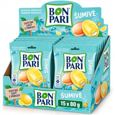 Nestlé Caramelle effervescenti BON PARI al gusto di frutta e ripieno effervescente, 15 x 80 g (1,2 kg) Nestlé Caramelle effervescenti BON PARI al gusto di frutta e ripieno effervescente, 15 x 80 g (1,2 kg)