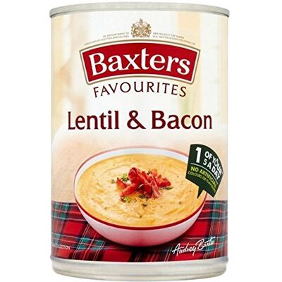 Baxters Preferiti Di Lenticchie E Pancetta Zuppa 400g (Confezione da 2) Baxters Preferiti Di Lenticchie E Pancetta Zuppa 400g (Confezione da 2)