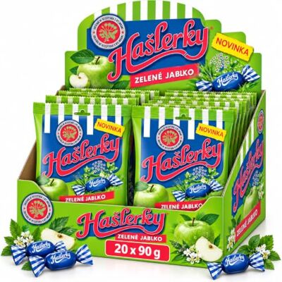 Nestlé Caramelle Hašlerky alla mela verde alle erbe e al mentolo 20 x 90 g (1,8 kg) Nestlé Caramelle Hašlerky alla mela verde alle erbe e al mentolo 20 x 90 g (1,8 kg)