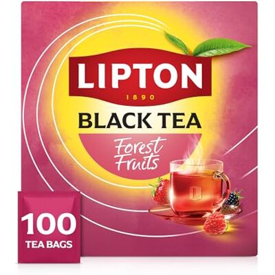 Lipton Selezione Relax Tè Nero Aromatizzato Frutta Rossa, 100 Bustine Lipton Selezione Relax Tè Nero Aromatizzato Frutta Rossa, 100 Bustine