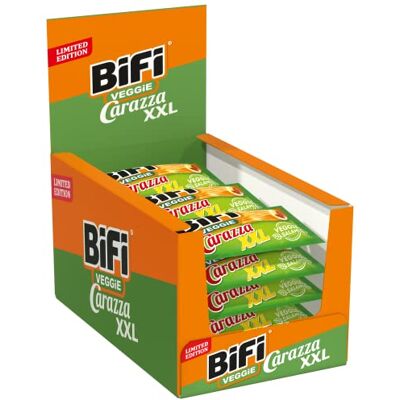 BiFi Veggie Carazza XXL, Pizzette Snack Vegetariane, Mini Pizzette in Formato Tascabile, per Viaggi, Ufficio e Pausa Pranzo, Con Salame, Salsa Alla Pizza e Formaggio, Confezione da 16 (16 X 70 g) BiFi Veggie Carazza XXL, Pizzette Snack Vegetariane, Mini Pizzette in Formato Tascabile, per Viaggi, Ufficio e Pausa Pranzo, Con Salame, Salsa Alla Pizza e Formaggio, Confezione da 16 (16 X 70 g)