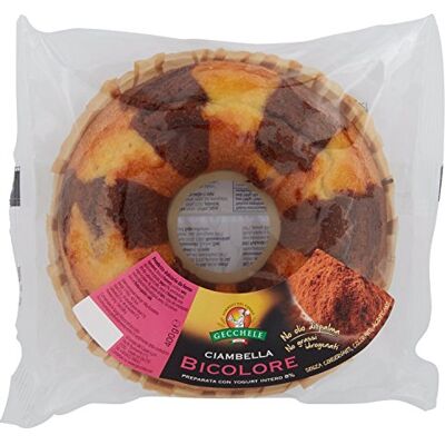 Gecchele Ciambella Bicolore, Preparata con Yogurt Intero 8% 400 gr Gecchele Ciambella Bicolore, Preparata con Yogurt Intero 8% 400 gr