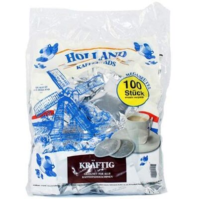 Hollandkoffie Holland Tamponi di caffè Dark Roast 100 pastiglie Hollandkoffie Holland Tamponi di caffè Dark Roast 100 pastiglie