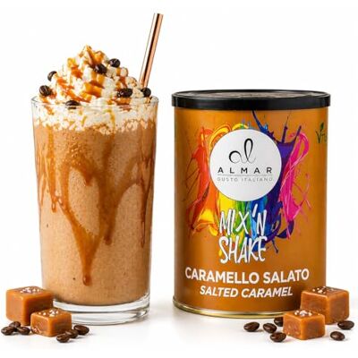 ALMAR GUSTO ITALIANO ALMAR Mix'n Shake Preparato in Polvere per Frappè 500g, Plant Based, Senza Glutine e Lattosio, Ricco di Fibre, Facile e Veloce, Made in Italy, 16 Porzioni (Caramello Salato) ALMAR GUSTO ITALIANO ALMAR Mix'n Shake Preparato in Polvere per Frappè 500g, Plant Based, Senza Glutine e Lattosio, Ricco di Fibre, Facile e Veloce, Made in Italy, 16 Porzioni (Caramello Salato)