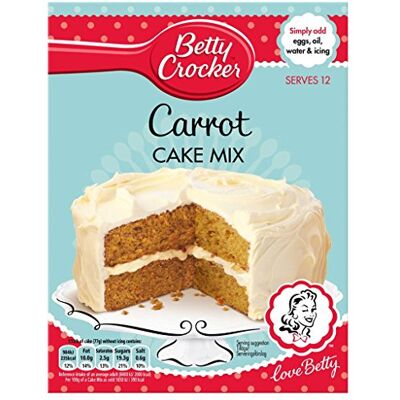 Betty Crocker Miscela Di Torta Di Carote (500g) Betty Crocker Miscela Di Torta Di Carote (500g)