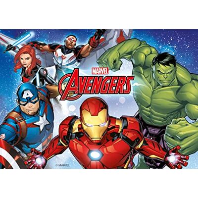 dekora Avengers Cialda per Torta Decorazioni Comestibili per le Torte Compleanno A5 dekora Avengers Cialda per Torta Decorazioni Comestibili per le Torte Compleanno A5