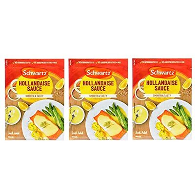 Schwartz Gamma di salse pacchetto (salsa olandese 3 x 25g) Schwartz Gamma di salse pacchetto (salsa olandese 3 x 25g)