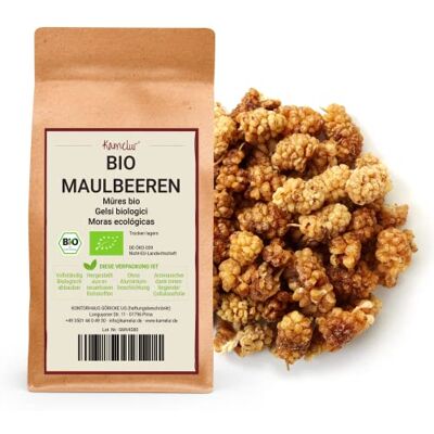 Kamelur Gelsi Bianchi Essiccati Bio, Deliziosi Frutti Secchi Non Solforati E Non Zuccherati 1 Kg (Confezione Da 1) Kamelur Gelsi Bianchi Essiccati Bio, Deliziosi Frutti Secchi Non Solforati E Non Zuccherati 1 Kg (Confezione Da 1)