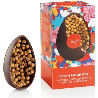 Venchi Uovo di Cioccolato Gran Gourmet Nocciolato Extra Fondente 70%, 540 Gr, Cioccolato Fondente con "Nocciola Piemonte IGP" Intere, Senza Glutine, Con Sorpresa Pantone, Collezione Pasqua Venchi Uovo di Cioccolato Gran Gourmet Nocciolato Extra Fondente 70%, 540 Gr, Cioccolato Fondente con "Nocciola Piemonte IGP" Intere, Senza Glutine, Con Sorpresa Pantone, Collezione Pasqua