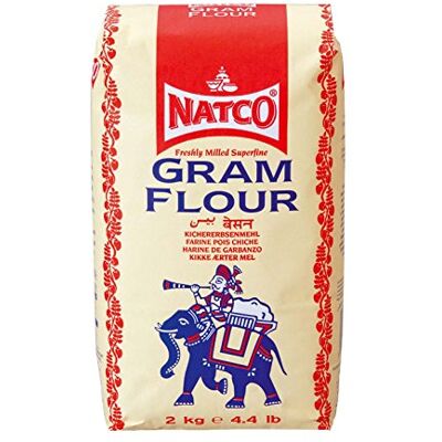 Natco Gram Flour 2000 g Lot de 2 Natco Gram Flour 2000 g Lot de 2