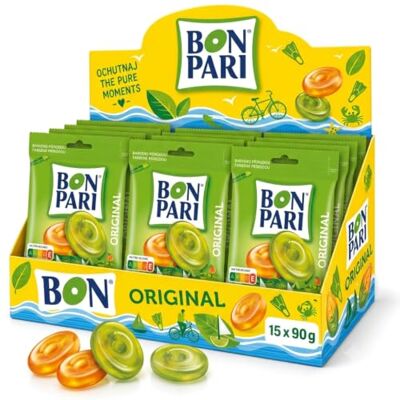 Nestlé BON PARI Caramelle alla frutta originali 15 x 90 g (1,35 kg) Nestlé BON PARI Caramelle alla frutta originali 15 x 90 g (1,35 kg)