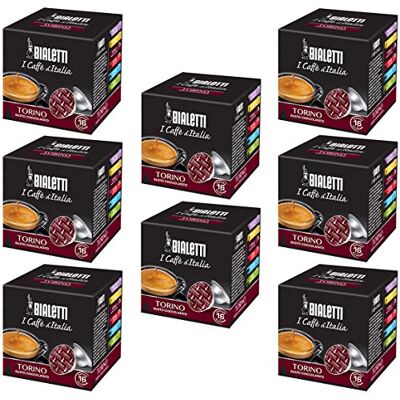 Bialetti Capsule Torino Set 8 confezioni da 16 capsule Bialetti Capsule Torino Set 8 confezioni da 16 capsule
