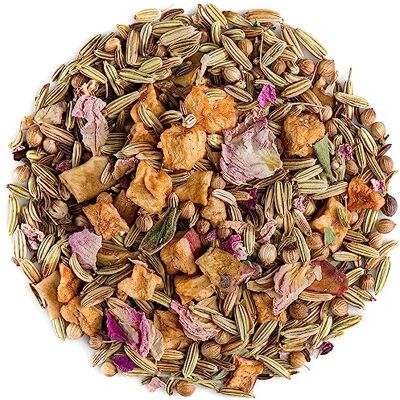 Valley of Tea Tisana per l'Allattamento Biologico con Finocchio e Cumino miscelata secondo tradizione per un infuso dal gusto dolce e leggermente anisato Valley of Tea Tisana per l'Allattamento Biologico con Finocchio e Cumino miscelata secondo tradizione per un infuso dal gusto dolce e leggermente anisato