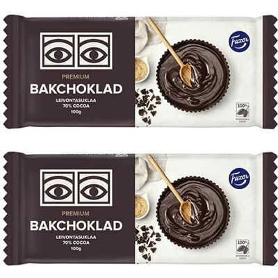 Fazer COKING PREMIUM 100G cioccolato 2 Bar von 100 g 7oz Fazer COKING PREMIUM 100G cioccolato 2 Bar von 100 g 7oz