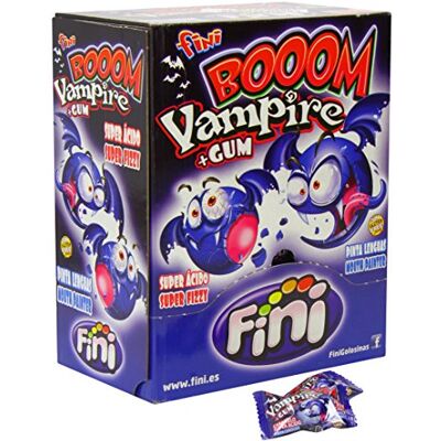 Fini Gomme Da Masticare Vegetariano Vampire Boom Vampiro 200 pz Box Espositore Fini Gomme Da Masticare Vegetariano Vampire Boom Vampiro 200 pz Box Espositore