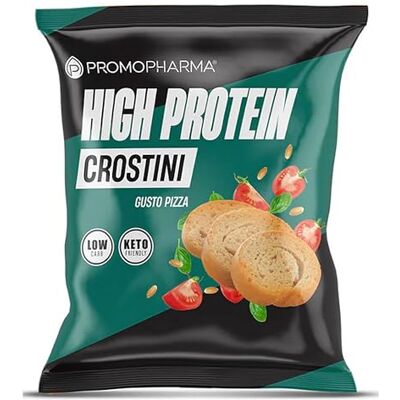 PromoPharma SpA Crostini Proteici ad Alto Contenuto di Proteine - Snack a Basso Contenuto di Zuccheri PromoPharma SpA Crostini Proteici ad Alto Contenuto di Proteine - Snack a Basso Contenuto di Zuccheri