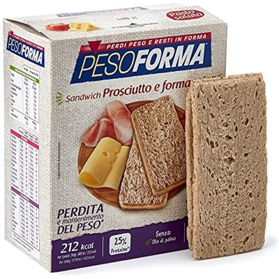 Pesoforma Sandwich Prosciutto e Formaggio Confezione da 8 Sandwich Pesoforma Sandwich Prosciutto e Formaggio Confezione da 8 Sandwich
