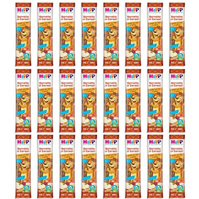 HiPP Barrette Ai Cereali Bio, Gusto Cereali Con Mela E Pesca, 24 Pezzi da 20 G Ciascuno 480 g HiPP Barrette Ai Cereali Bio, Gusto Cereali Con Mela E Pesca, 24 Pezzi da 20 G Ciascuno 480 g