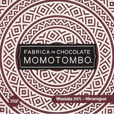 Fabrica de Chocolate Momotombo Tavoletta Cioccolato Fondente Nicaragua 70%, Waslala 5x35 Fabrica de Chocolate Momotombo Tavoletta Cioccolato Fondente Nicaragua 70%, Waslala 5x35