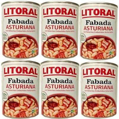 Litoral e: Stufato di Fagioli Asturiani Fabada Asturiana 435gr Confezione da 6 lattine Litoral e: Stufato di Fagioli Asturiani Fabada Asturiana 435gr Confezione da 6 lattine