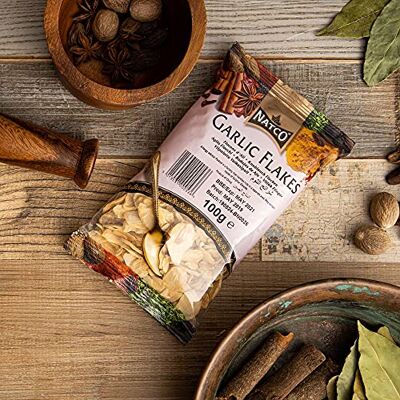 Natco Foods Fiocchi d'aglio 100g Peperoncino maghi Natco Foods Fiocchi d'aglio 100g Peperoncino maghi