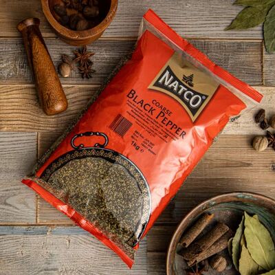 Natco Foods Pepe nero incrinato 1kg Peperoncino maghi Natco Foods Pepe nero incrinato 1kg Peperoncino maghi